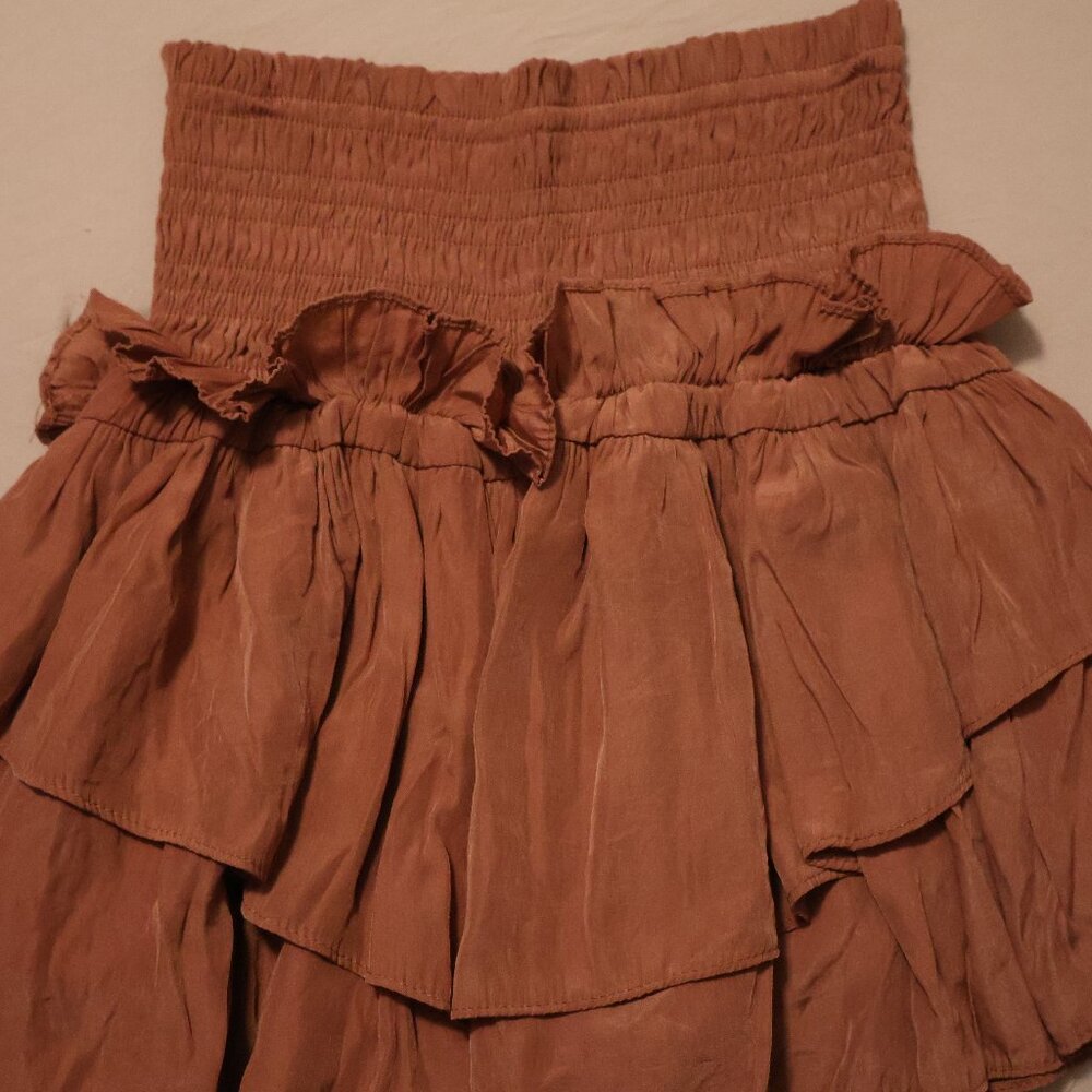 Mustard Seed- Dusty Rose Tiered Ruffle Skirt_ Size: Small